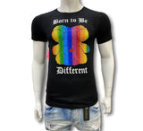 Grooveman Music T Shirt Rhinestones T Shirt | Teddy Be Different Rainbow
