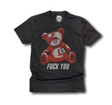 Grooveman Music T Shirt Rhinestones T Shirt | Teddy Bear Red Edition