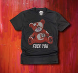 Grooveman Music T Shirt Rhinestones T Shirt | Teddy Bear Red Edition