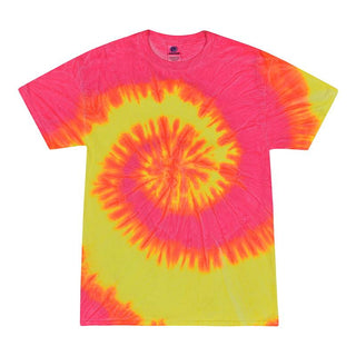 Grooveman Music T Shirt Small / Fluorescent Swirl Tie-Dye Tee Shirt