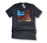Grooveman Music T Shirt T Shirt | American Flag Metallic Edition