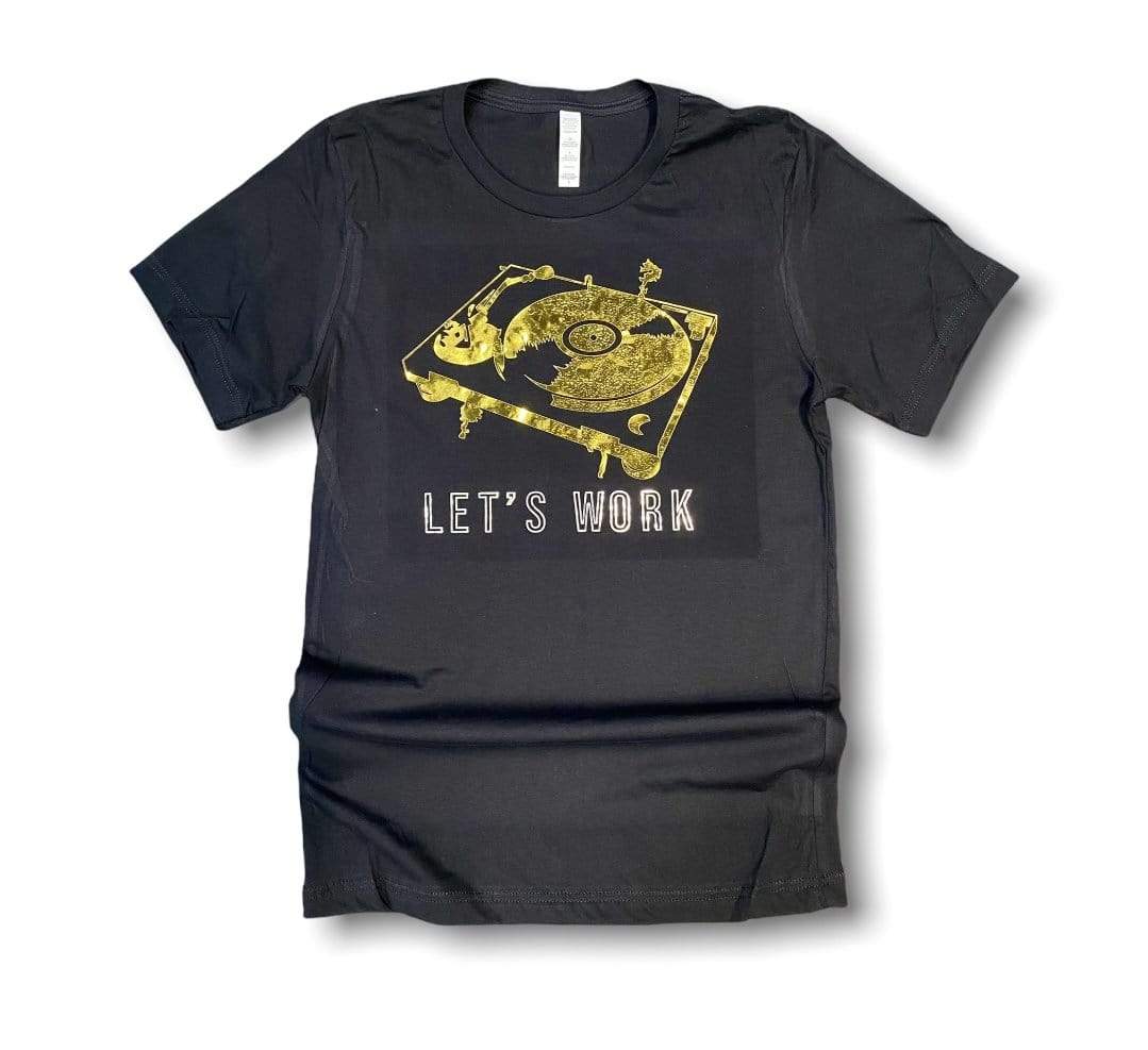 Grooveman Music T Shirt T Shirt | Let's Work Gold Edition