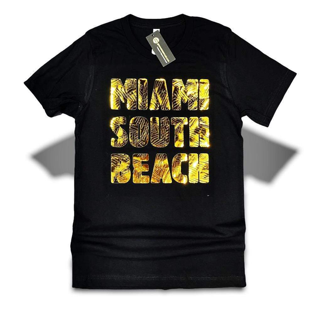 Grooveman Music T Shirt T Shirt | Miami South Beach Gold Edition