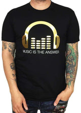 Grooveman Music T Shirt T Shirt | Music is the Answer