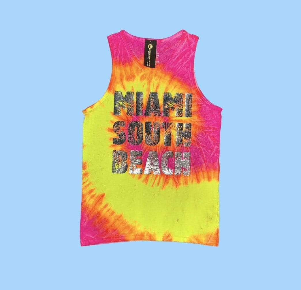 Grooveman Music Tank Top Tank Top | Miami Beach Tye Dye