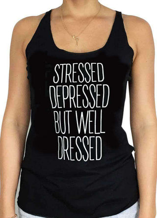 Grooveman Music Tank Top Tank Top | Stressed Depressed but well dressed