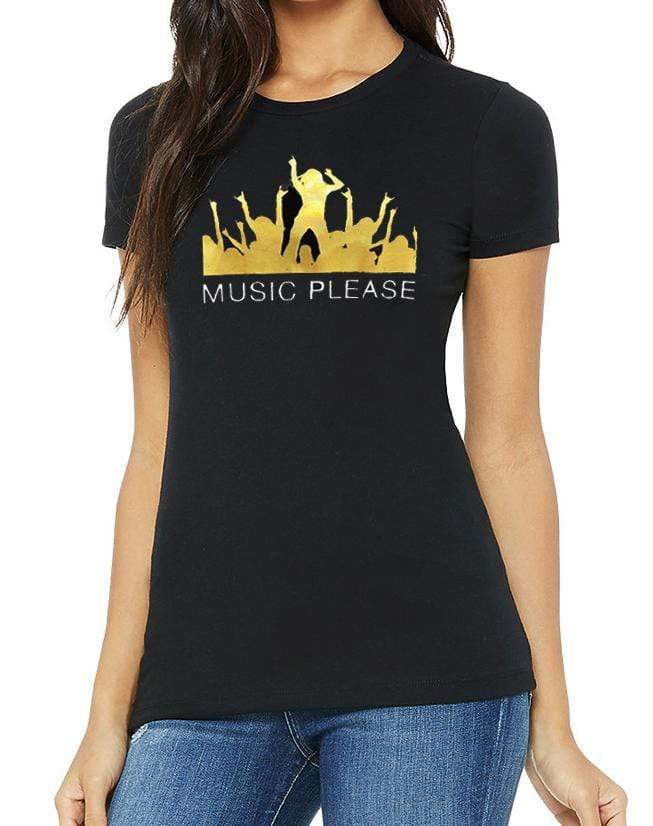 Grooveman Music Women Tees T-Shirt | Music Please