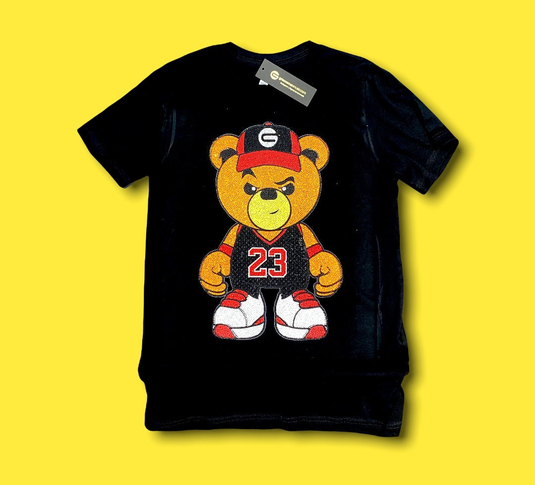 Rhinestones Full T Shirt | Teddy 23