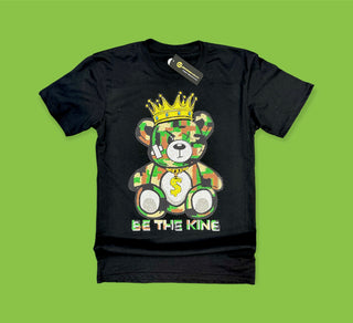 Rhinestones Full T Shirt | Teddy Be the King Camo