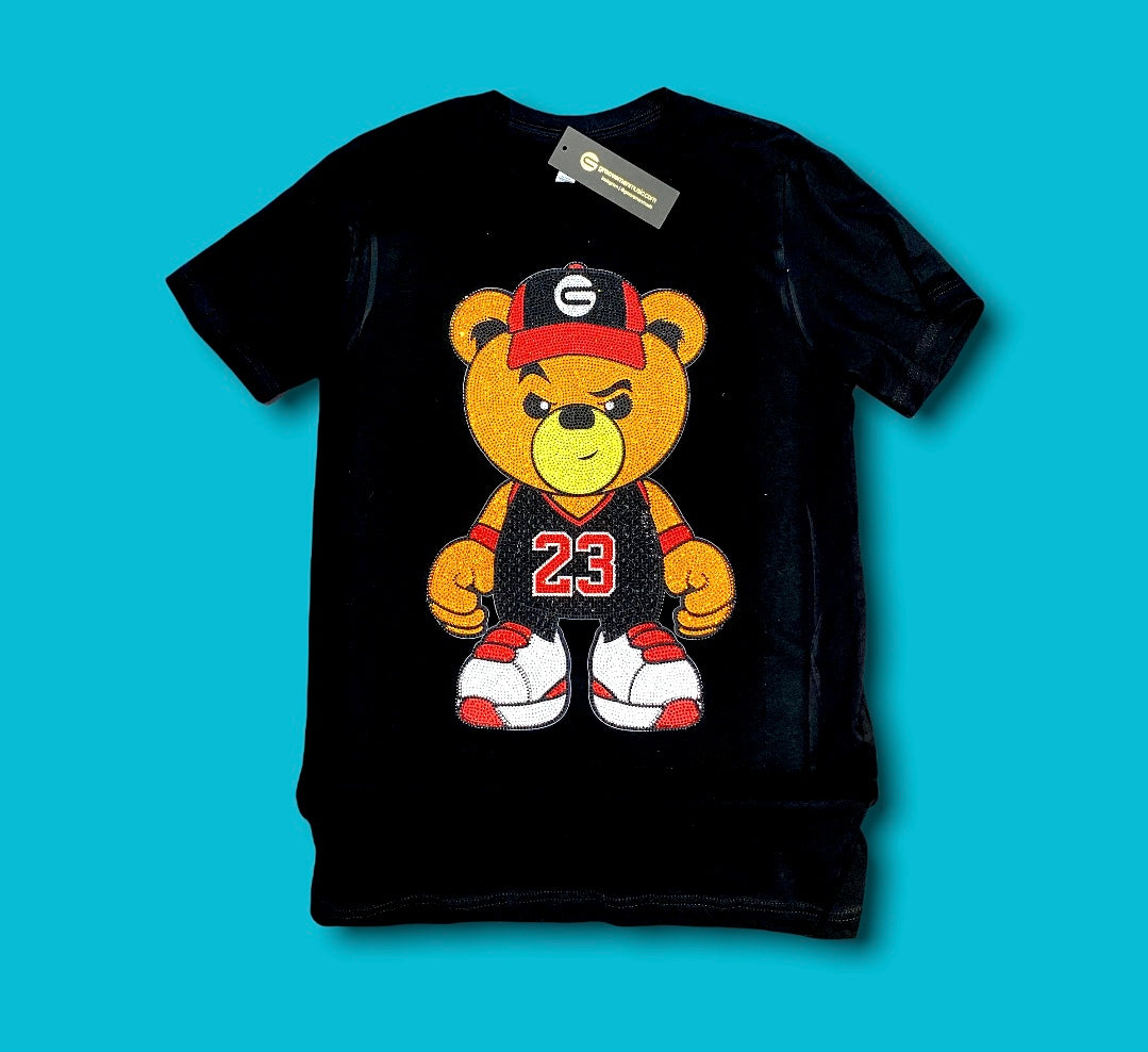Rhinestones Full T Shirt | Teddy 23