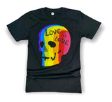 Rhinestones Full T Shirt | Skull Love is love