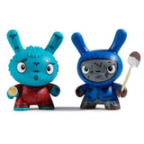 Kidrobot Toys 3" SCARED SILLY DUNNY SERIES BY JENN & TONY BOT