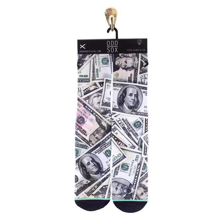 Odd Sox Socks 6-12 / White Get Money Socks