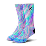 Odd Sox Socks 6-12 / White Hologram