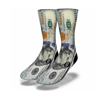 Odd Sox Socks 7-13 / Green 100 Dollar Bill Socks