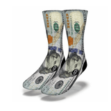 Odd Sox Socks 7-13 / Green 100 Dollar Bill Socks