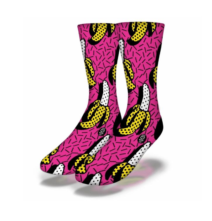 Odd Sox Socks 7-13 / Multi 90's Bananas Socks