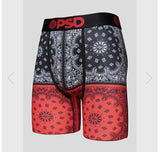 PSD Underwear Underwear Bandana Split Black Brief