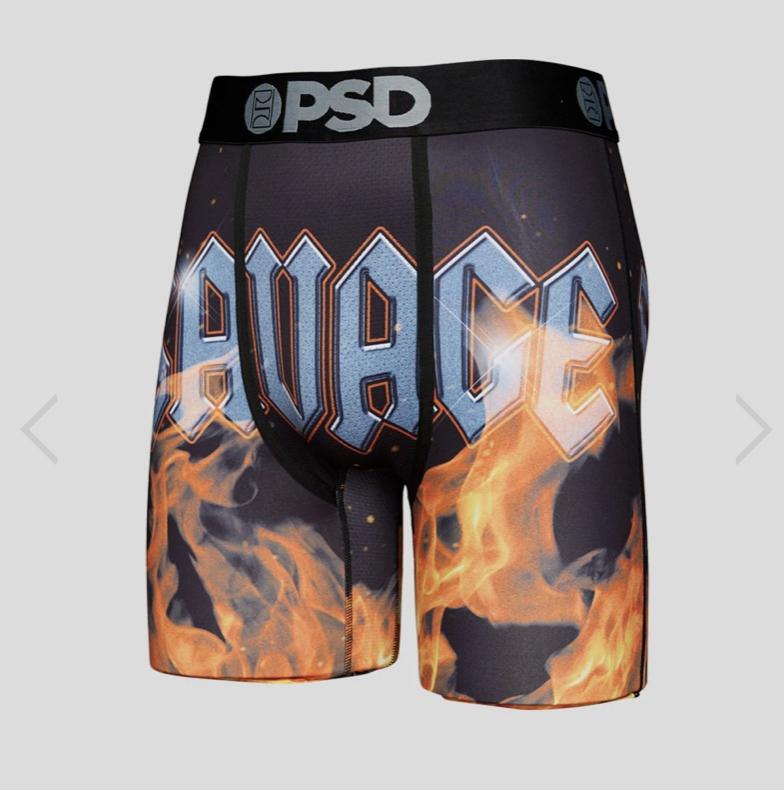 PSD Underwear Underwear Savage Flames Black Brief