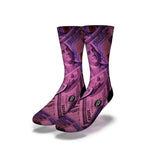 Savvy Sox Socks 7-13 / Green Purple 100's Socks