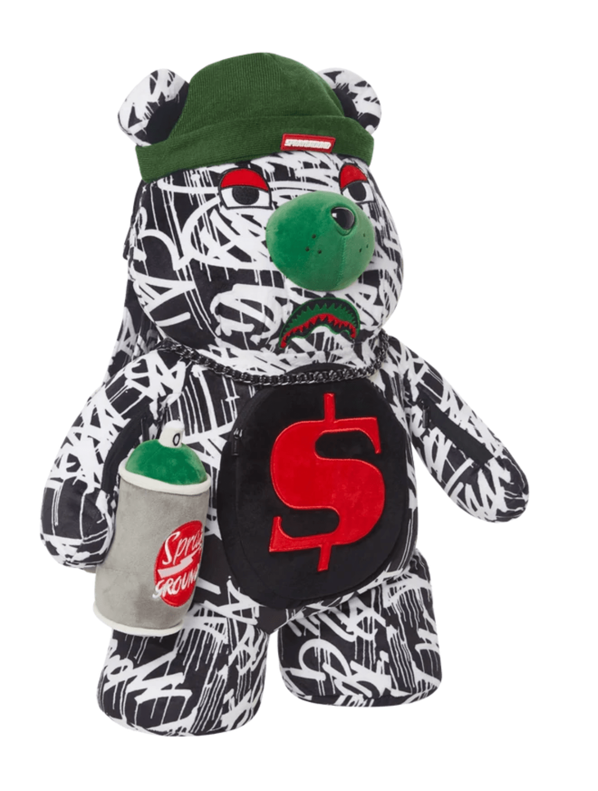 Sprayground Bags Backpack / Gray Sprayground  | Night Night Money Teddy Bear Backpack