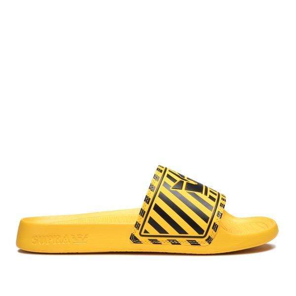 Supra Footwear Shoes 8 / Yellow Supra | Lockup Slides - Men