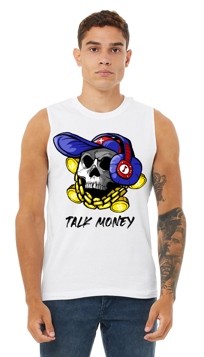 DTG Tank Top | Skull Talk Money Full Color