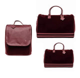 Tote & Carry Bags Burgundy Velour XL Duffle Bag